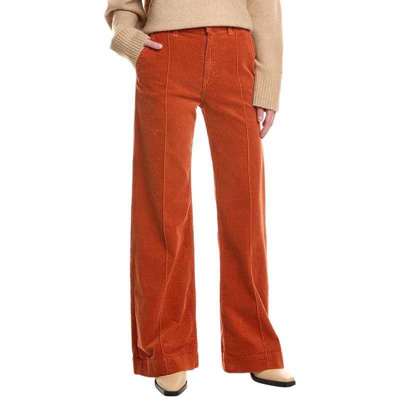 Askk Ny Womens Pintuck Trouser, Orange